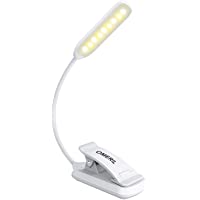 OMERIL Lampara de Lectura Recargable- 9 LED Luz Lectura Libros con Sensor Táctil- 3 Brillo Ajustable (Luz Cálido y…
